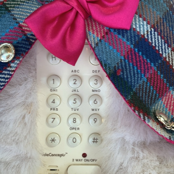 Vintage K.C. Beariphone II 1986 Teleconcepts Talking Plush Teddy Bear Phone - Picture 3 of 8